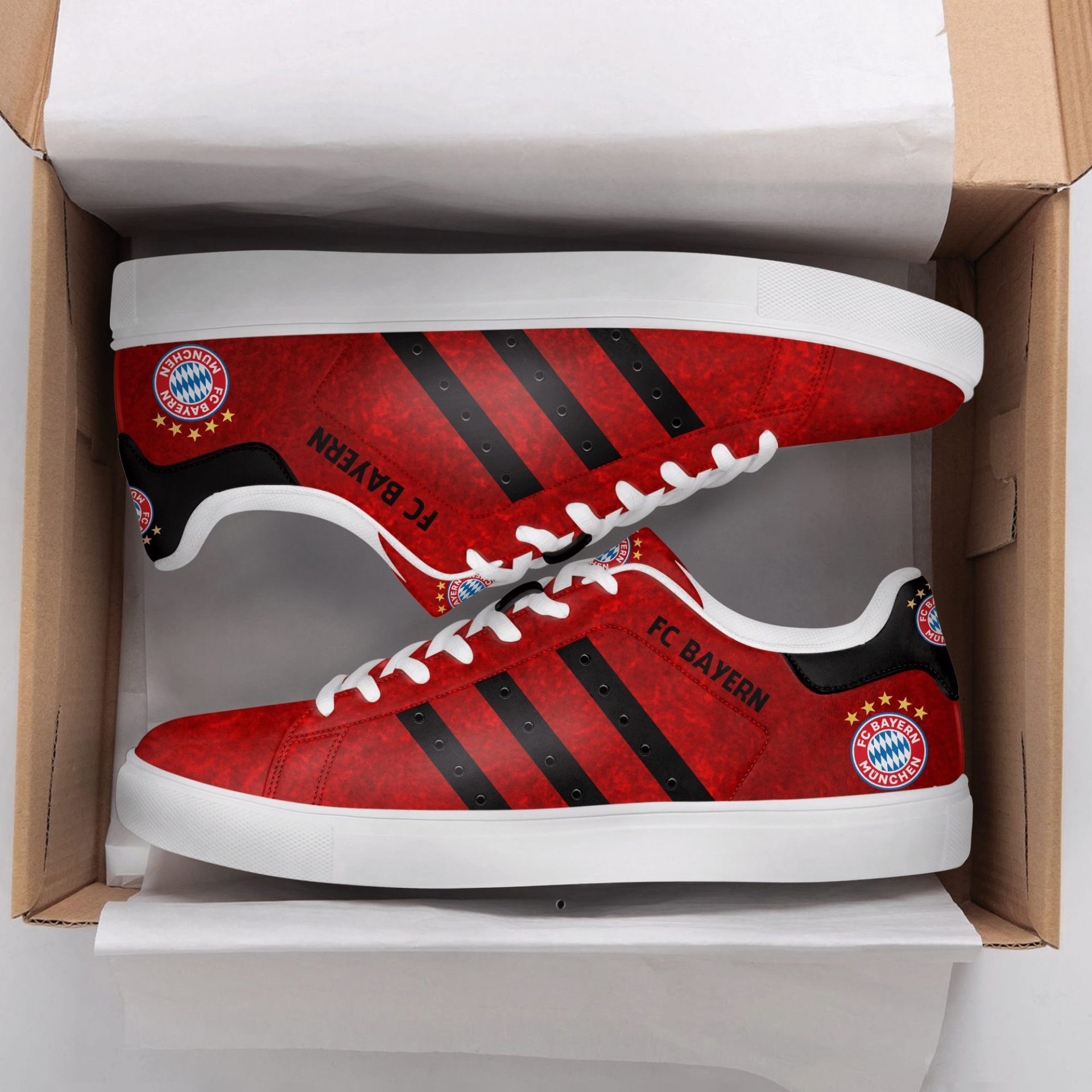 JWFancy Bayern Munich Skate Stan Shoes Sneakes For Men And Women