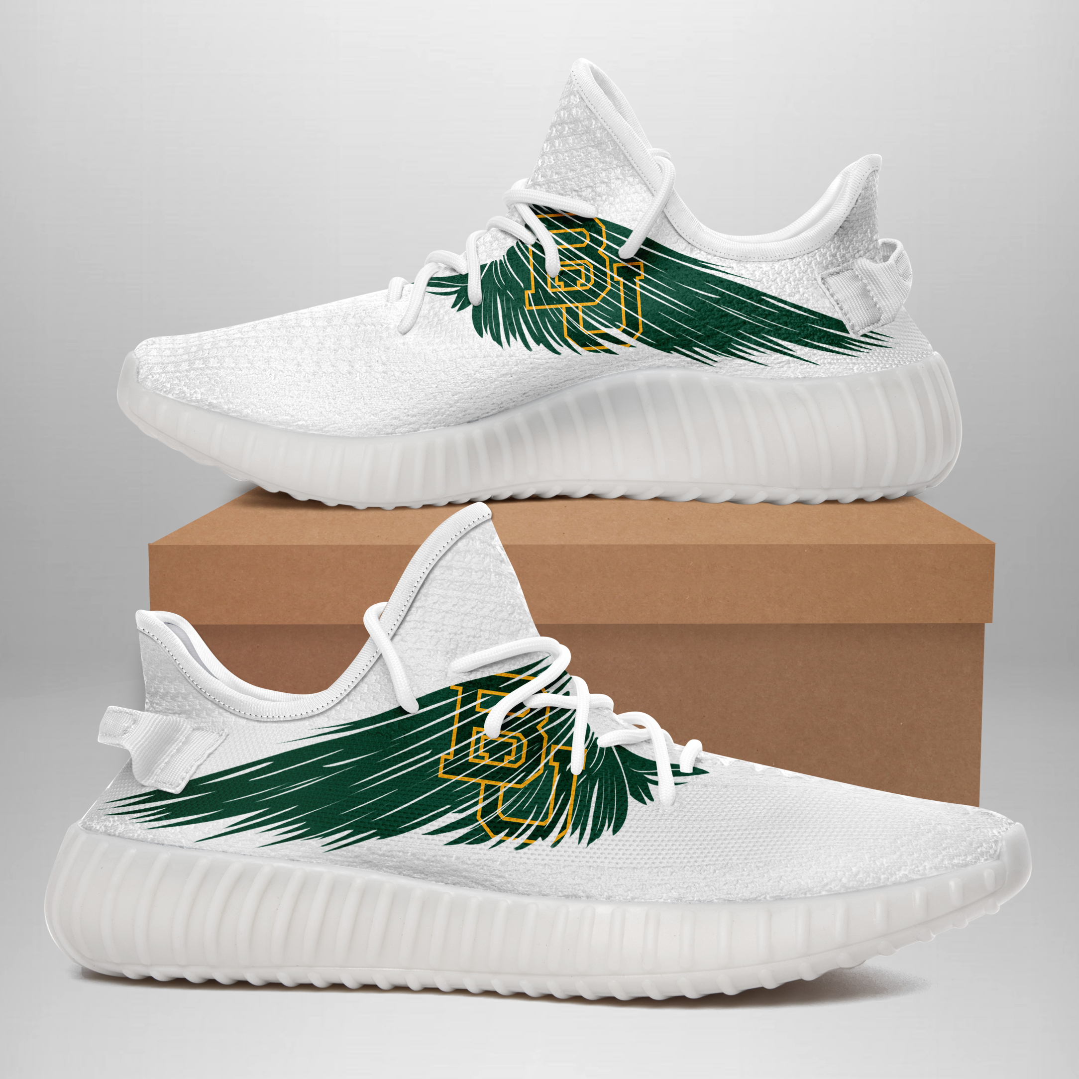 JWFancy Baylor Bears Yeezy Boost Shoes For Men And Women