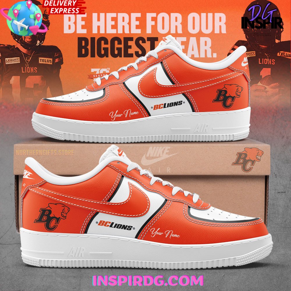 JWFancy BC Lions Air Low-Top Sneakers Shoes For Men And Women