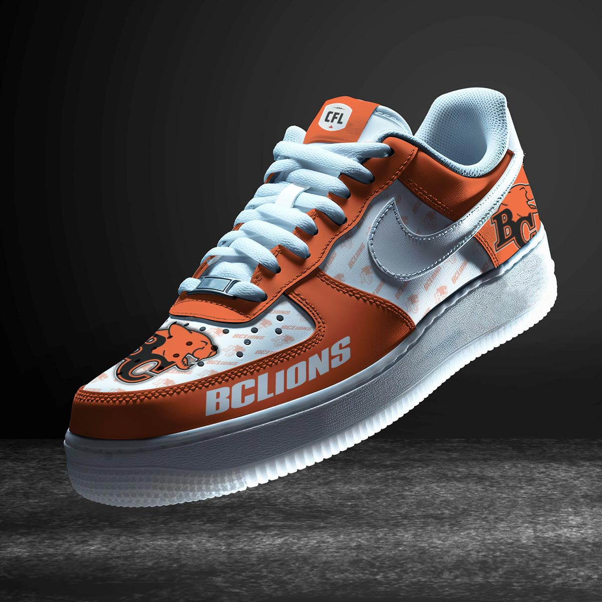 JWFancy BC Lions Air Low-Top Sneakers Shoes For Men And Women