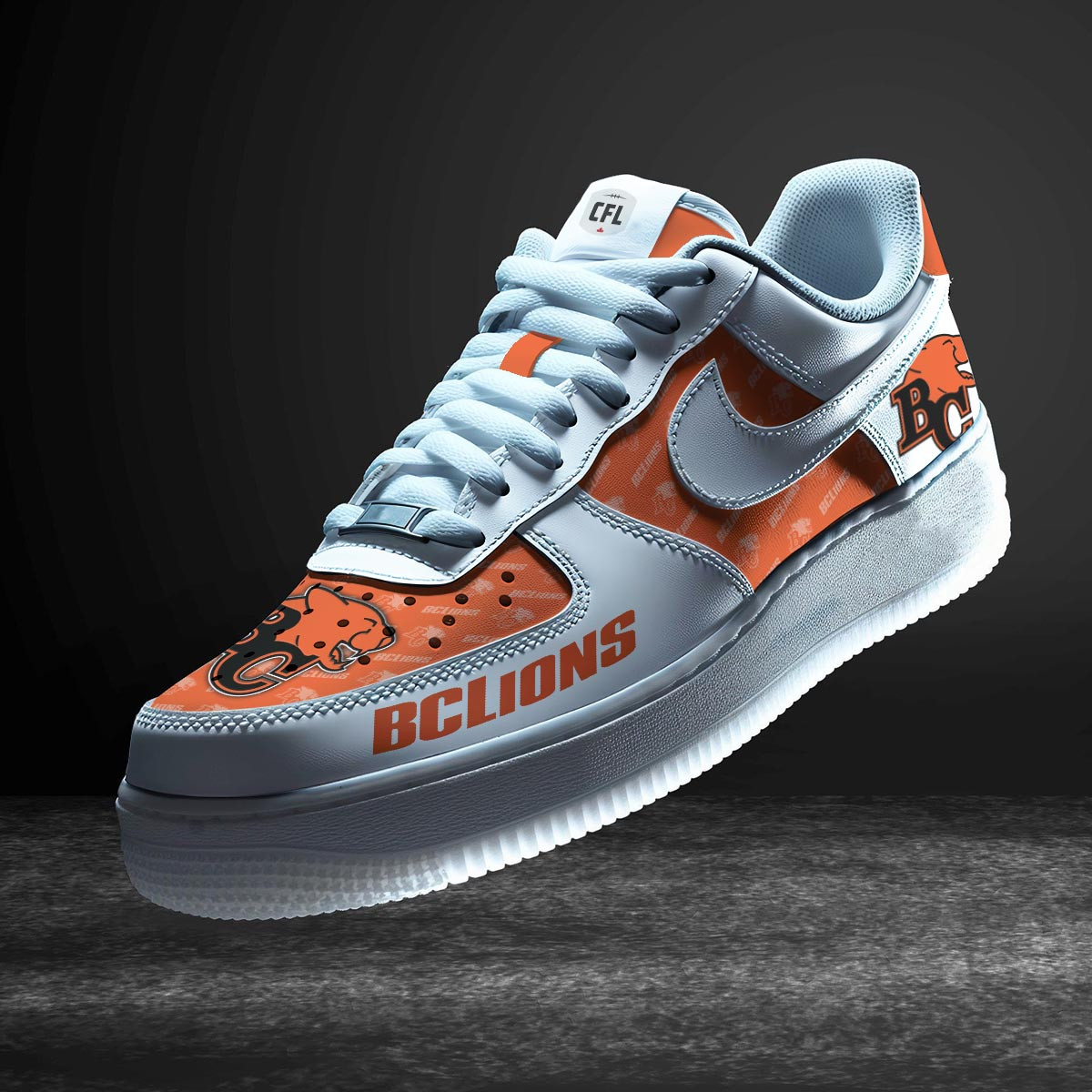 JWFancy BC Lions Air Low-Top Sneakers Shoes For Men And Women