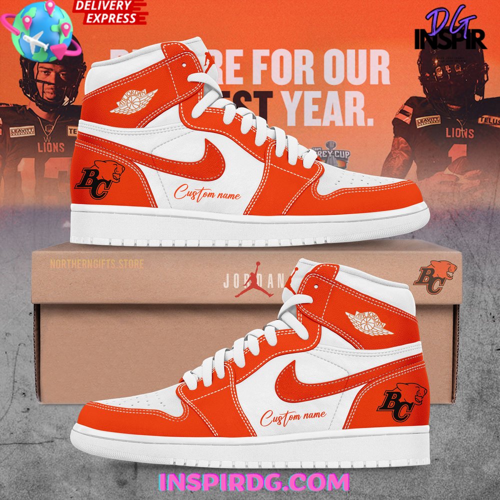 JWFancy BC Lions AJ1 High Sneakers Shoes For Men And Women