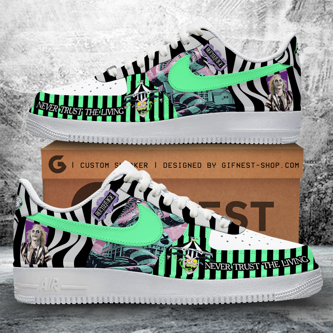JWFancy Beetlejuice Air Low-Top Sneakers Shoes For Men And Women