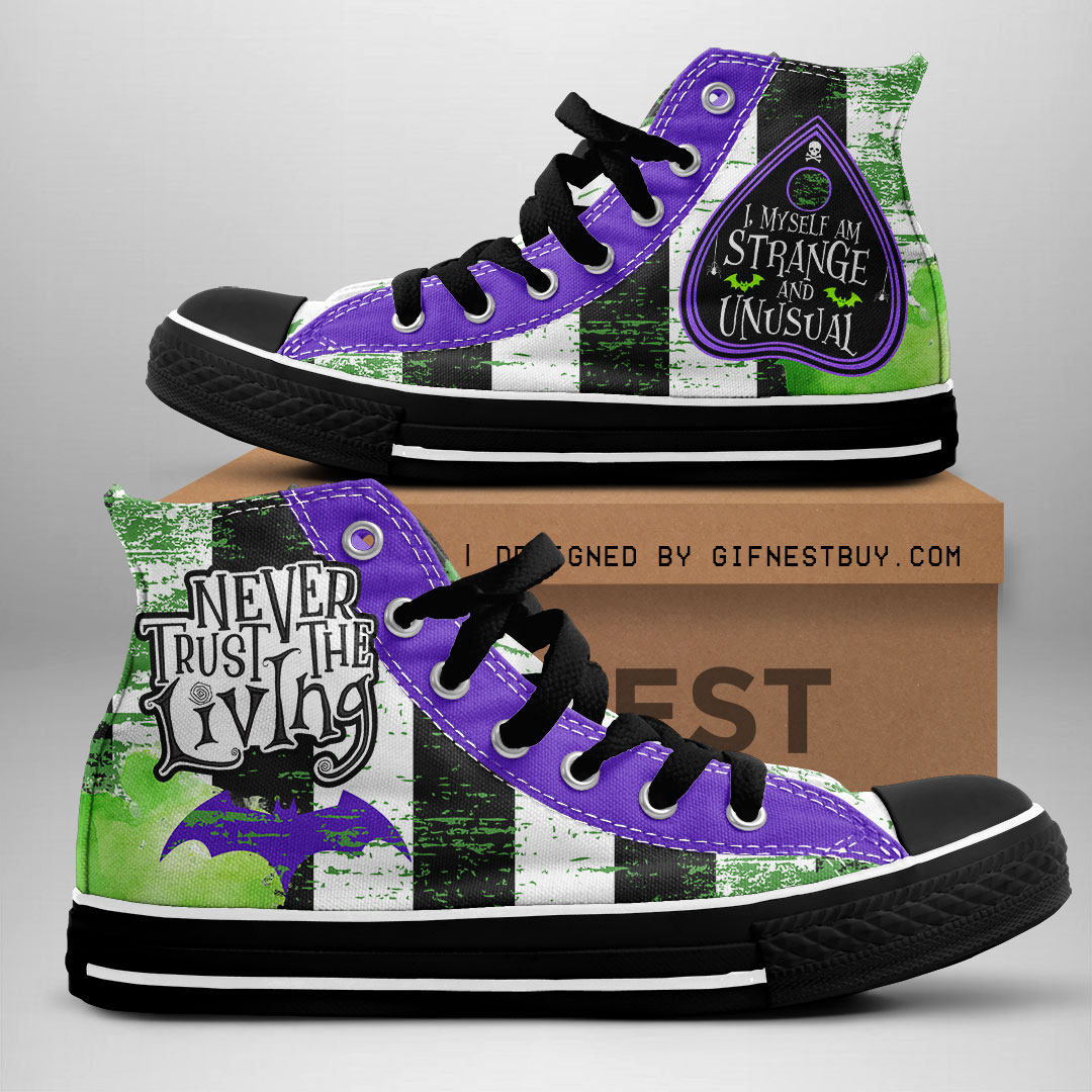 JWFancy Beetlejuice High Top Canvas Sneakers Shoes For Men And Women