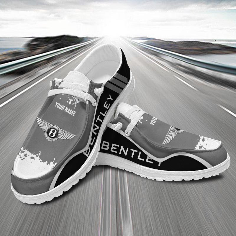 JWFancy Bentleys Hey Dude Shoes Wally Men's Lace Up Loafers Comfortable For Men And Women