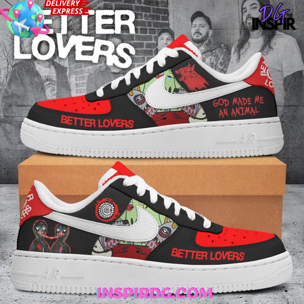 JWFancy Better Lovers Band Air Low-Top Sneakers Shoes For Men And Women