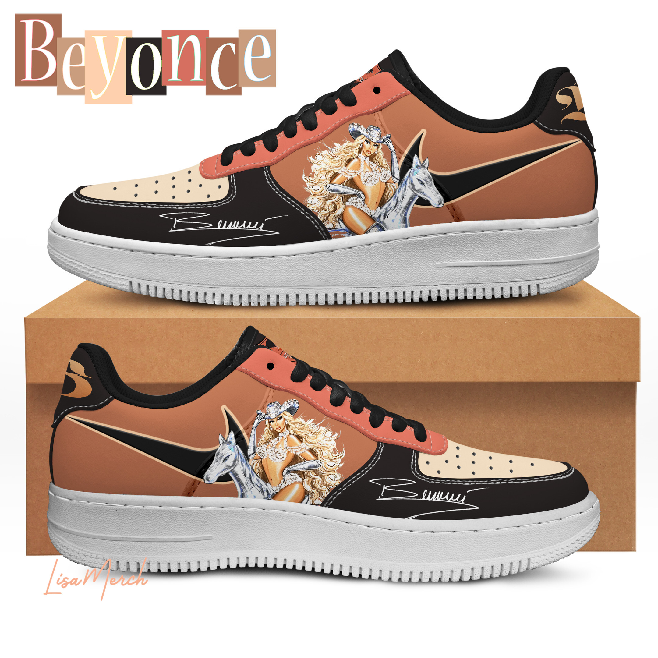 JWFancy Beyonce Air Low-Top Sneakers Shoes For Men And Women