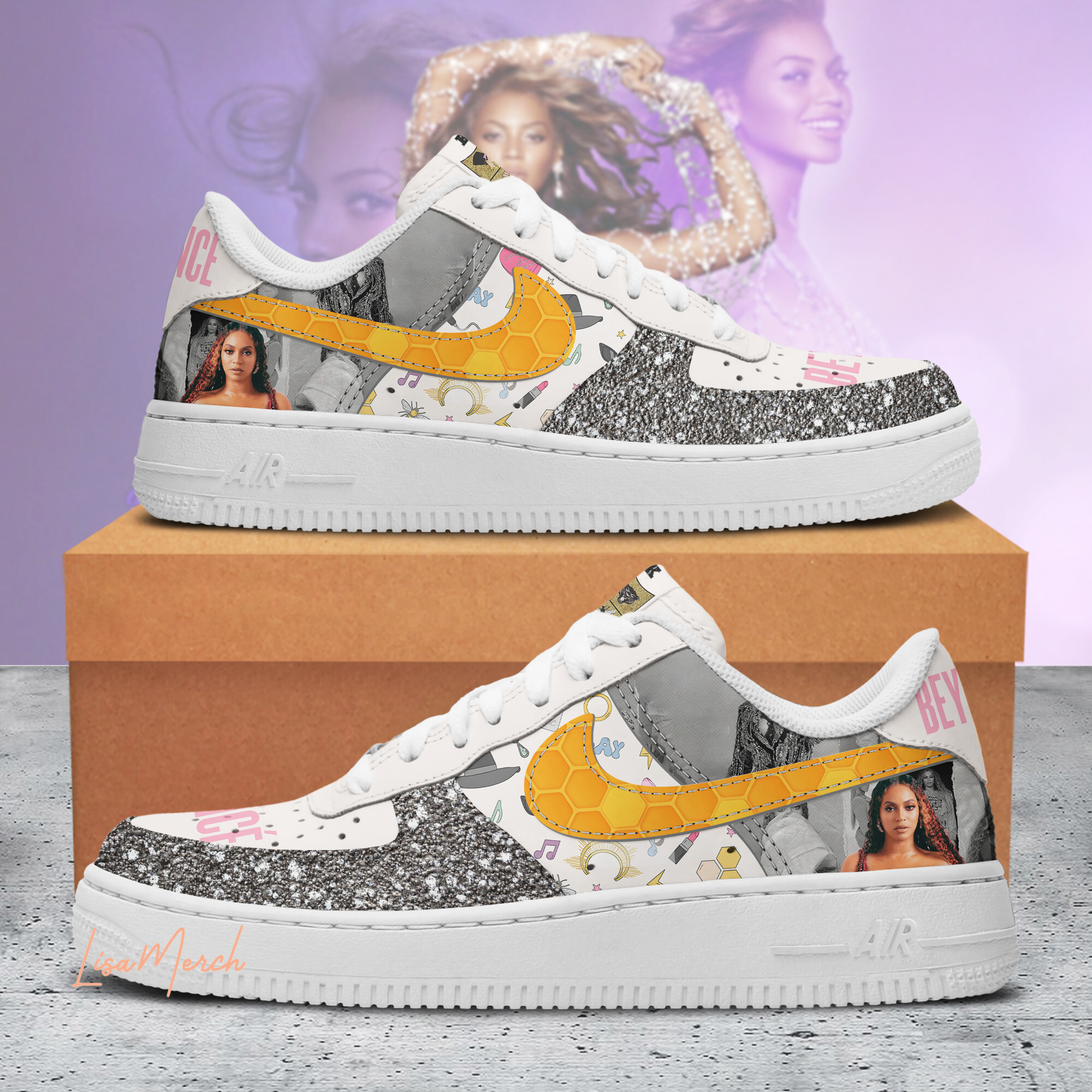 JWFancy Beyonce Air Low-Top Sneakers Shoes For Men And Women