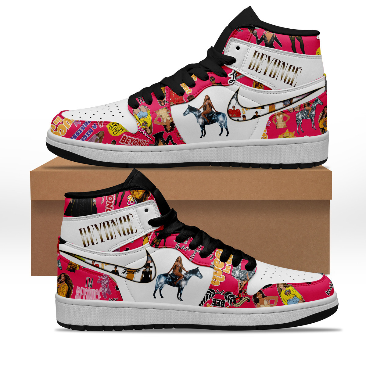 JWFancy Beyonce AJ1 High Sneakers Shoes For Men And Women