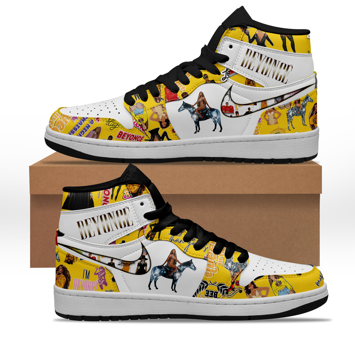 JWFancy Beyonce AJ1 High Sneakers Shoes For Men And Women