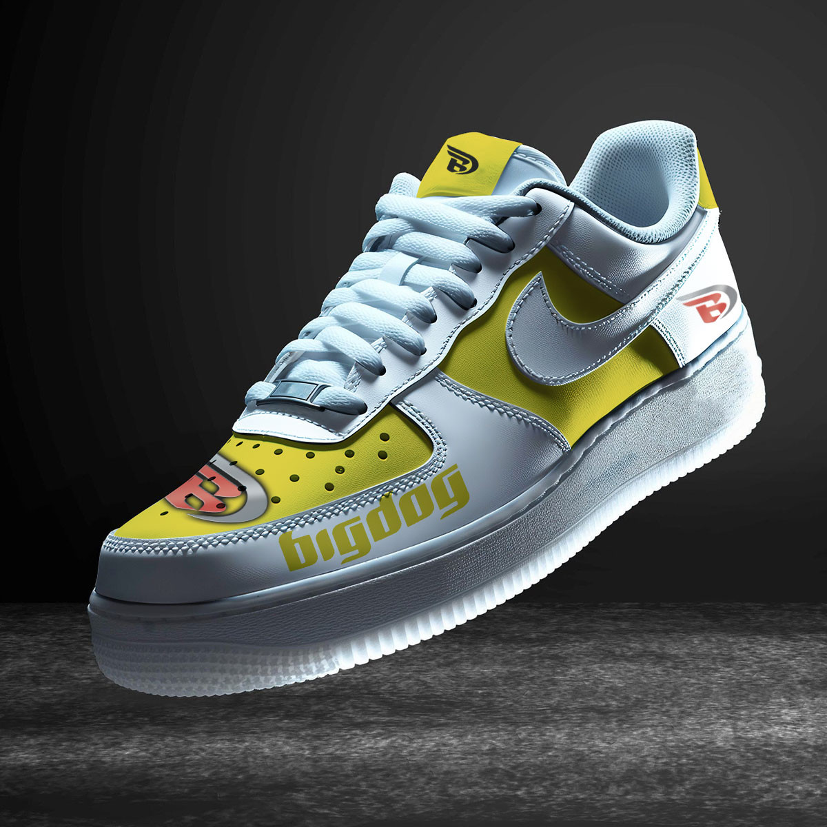 JWFancy Big Dog Motorcycles Air Low-Top Sneakers Shoes For Men And Women