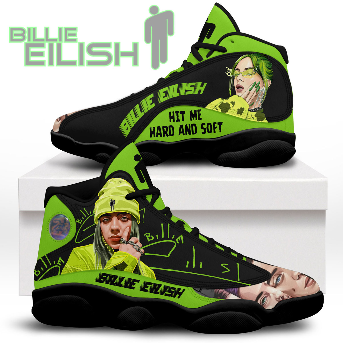 JWFancy Billie Eilish AJ13 Sneakers Shoes For Men And Women