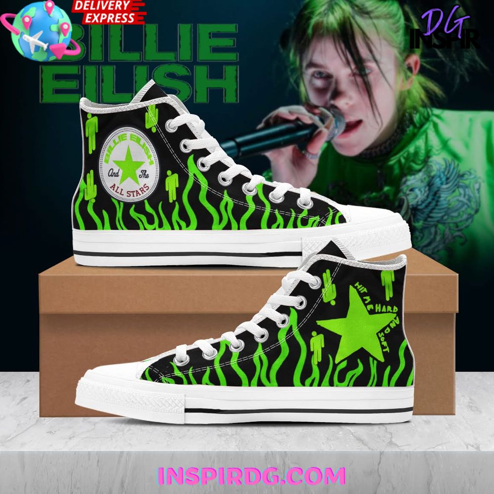 JWFancy Billie Eilish High Top Canvas Sneakers Shoes For Men And Women