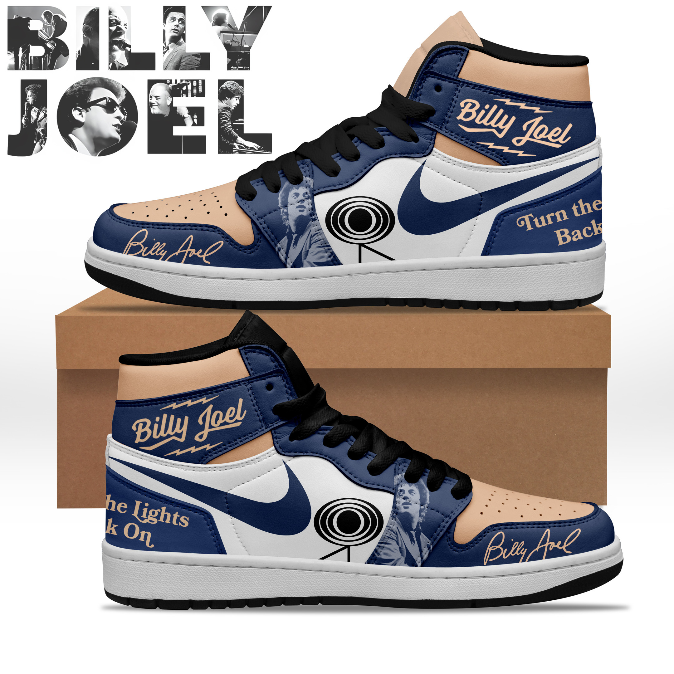 JWFancy Billy Joel AJ1 High Sneakers Shoes For Men And Women