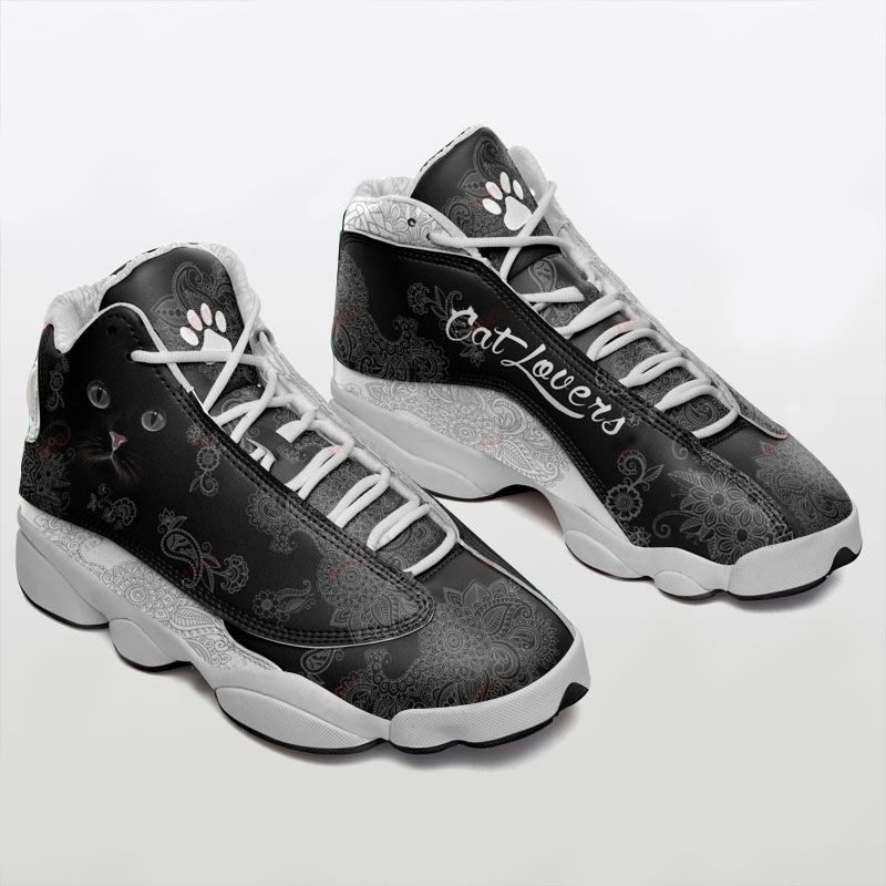 JWFancy Black Cat Lovers AJ13 Sneakers Shoes For Men And Women