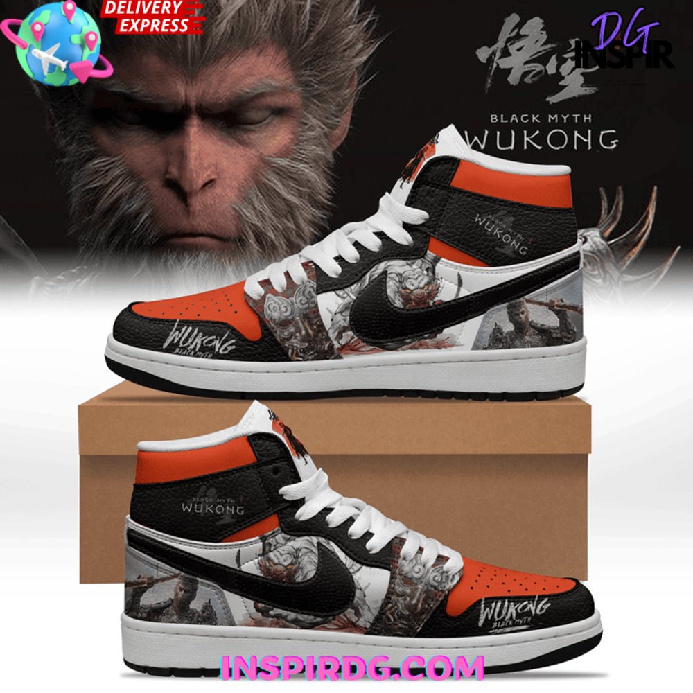 JWFancy Black Myth: Wukong AJ1 High Sneakers Shoes For Men And Women