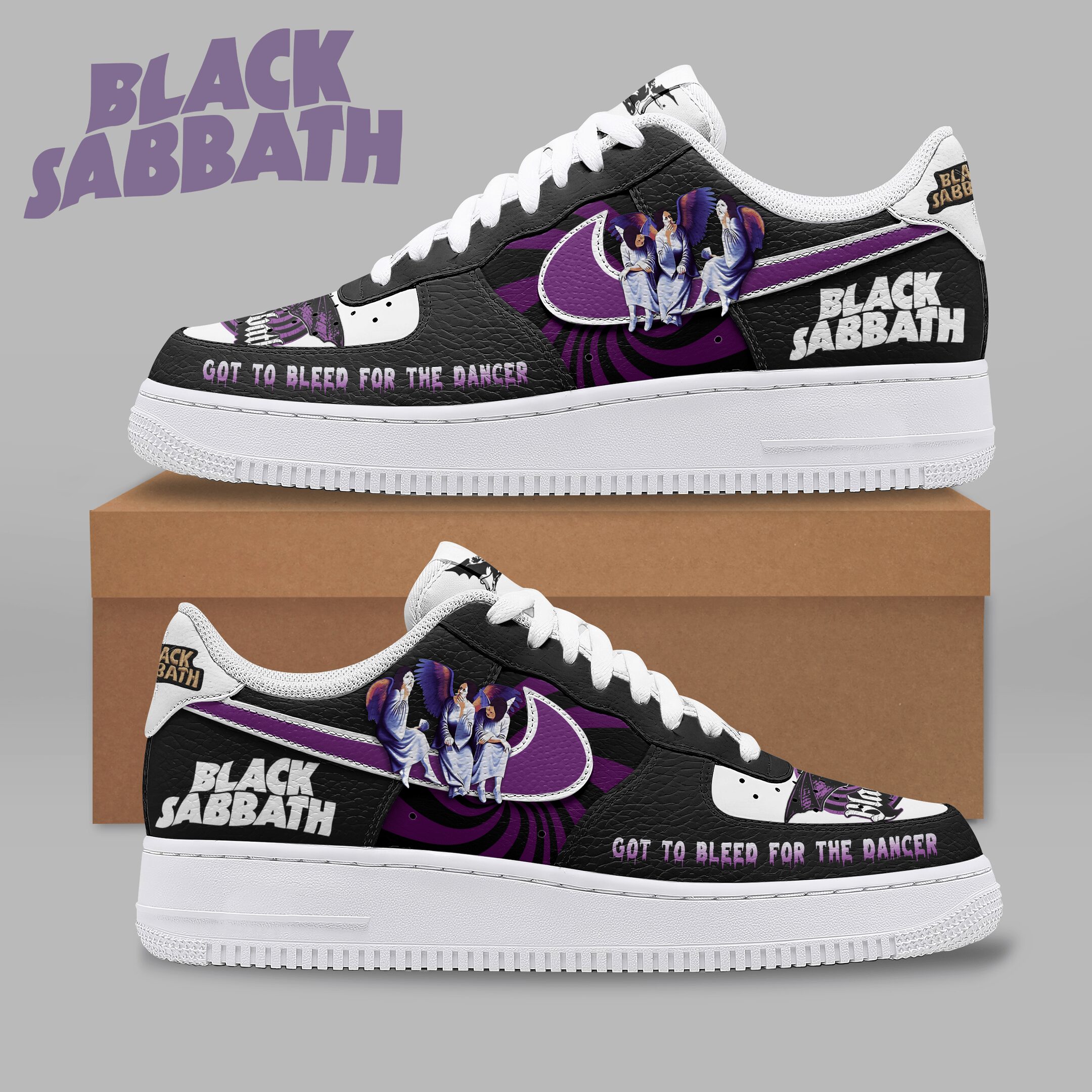 JWFancy Black Sabbath Air Low-Top Sneakers Shoes For Men And Women