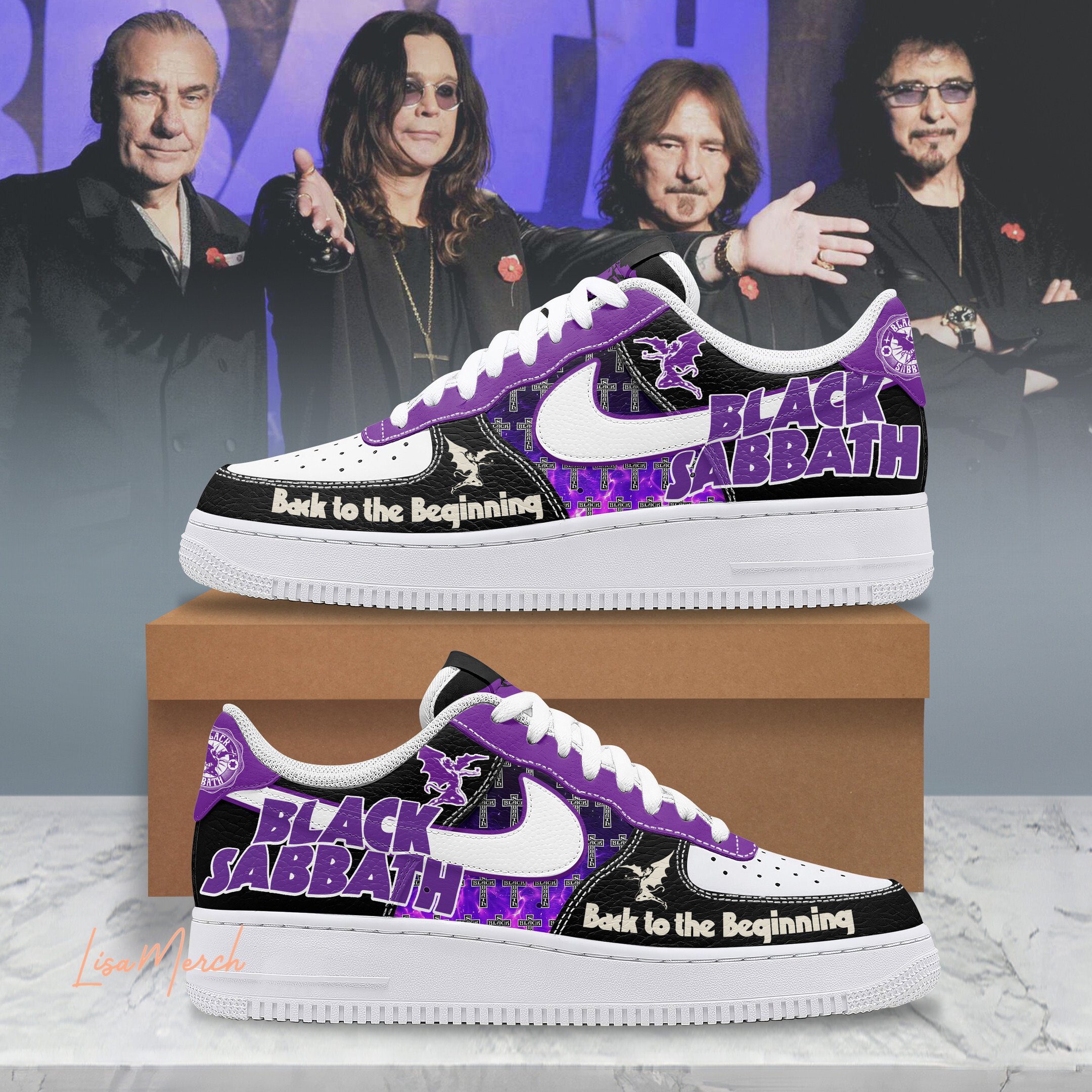 JWFancy Black Sabbath Air Low-Top Sneakers Shoes For Men And Women
