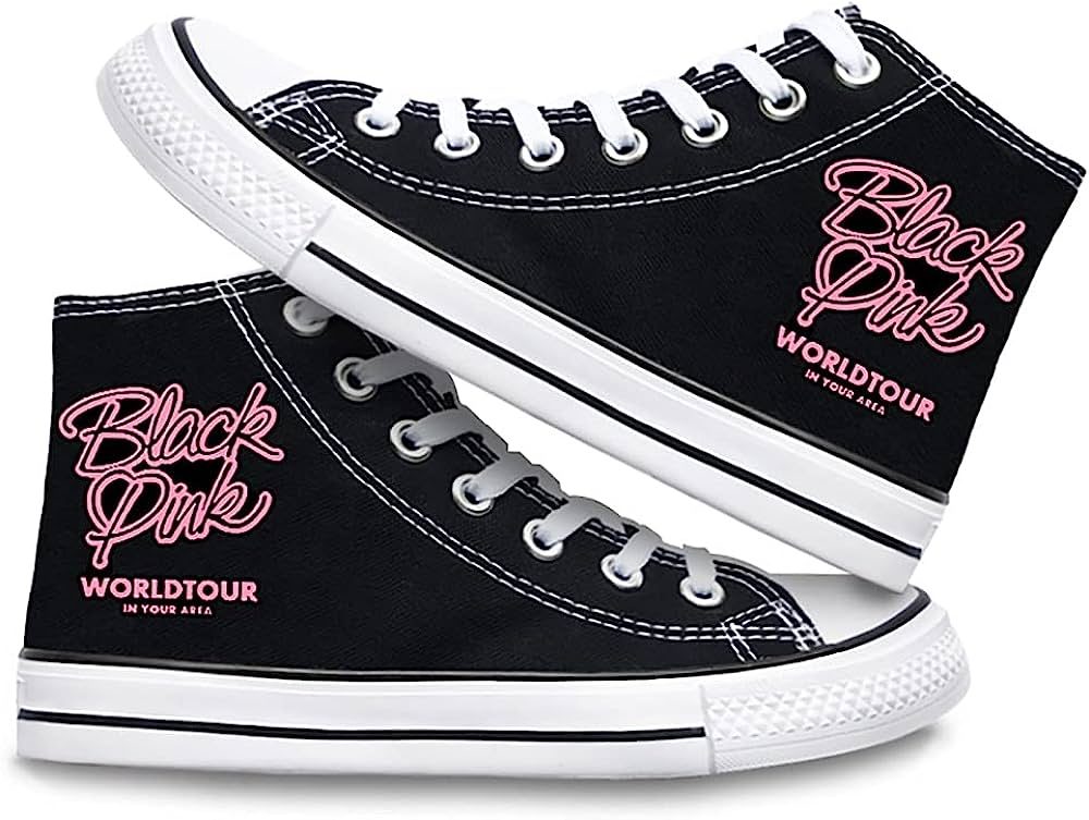 JWFancy Blackpink High Top Canvas Sneakers Shoes For Men And Women