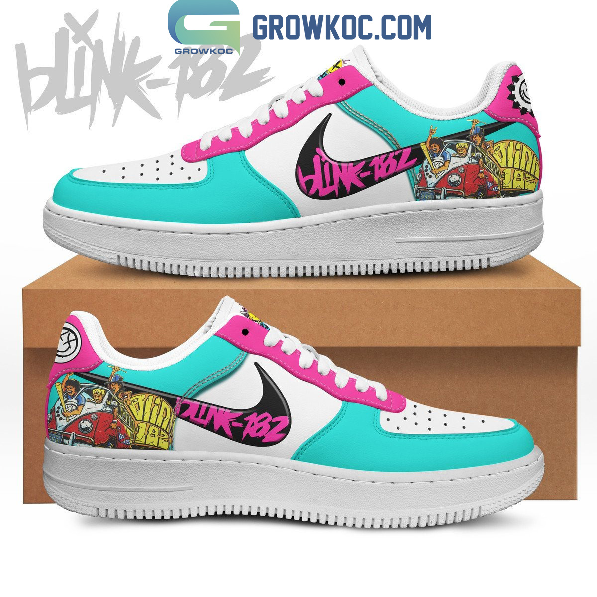 JWFancy Blink-182 Air Low-Top Sneakers Shoes For Men And Women