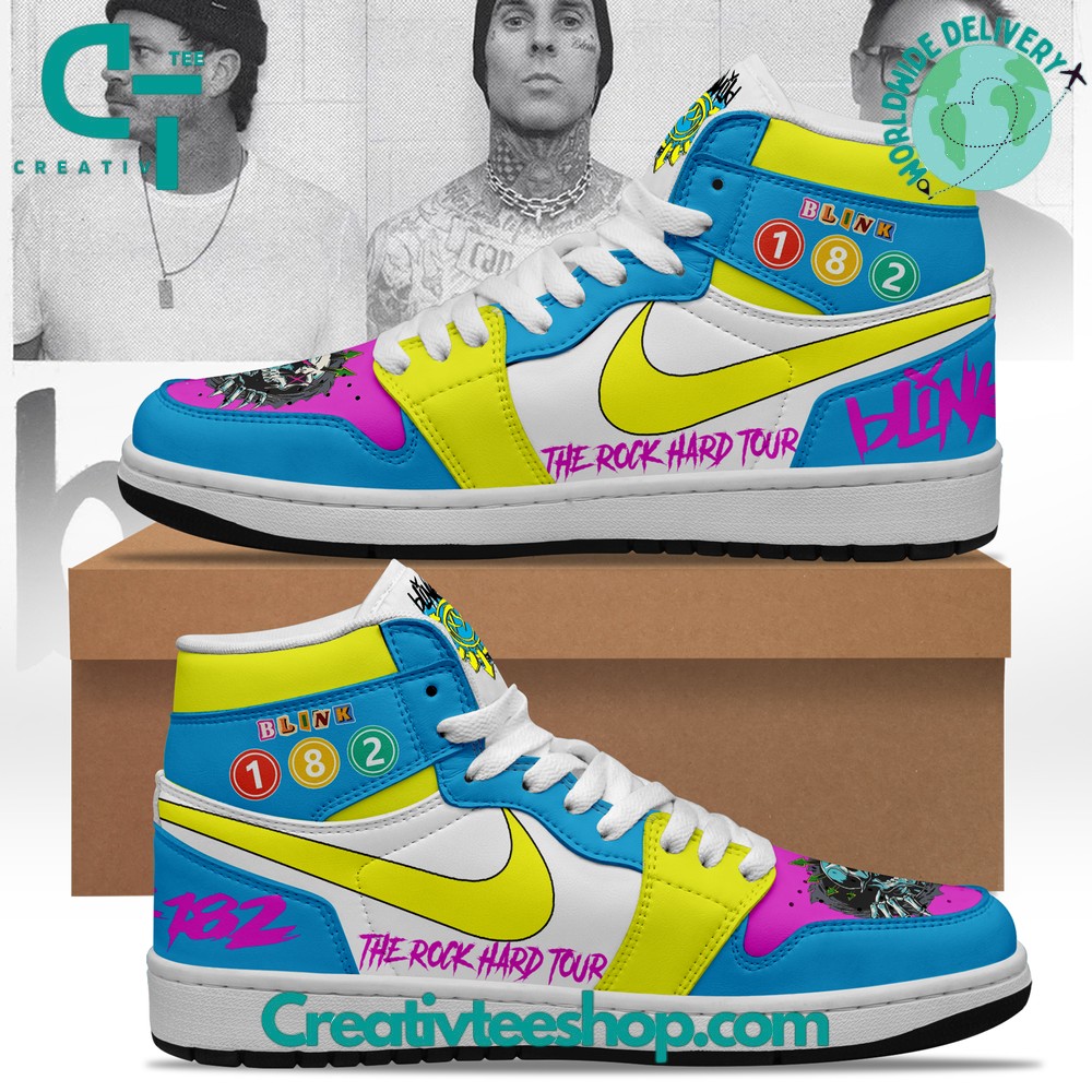 JWFancy Blink 182 AJ1 High Sneakers Shoes For Men And Women
