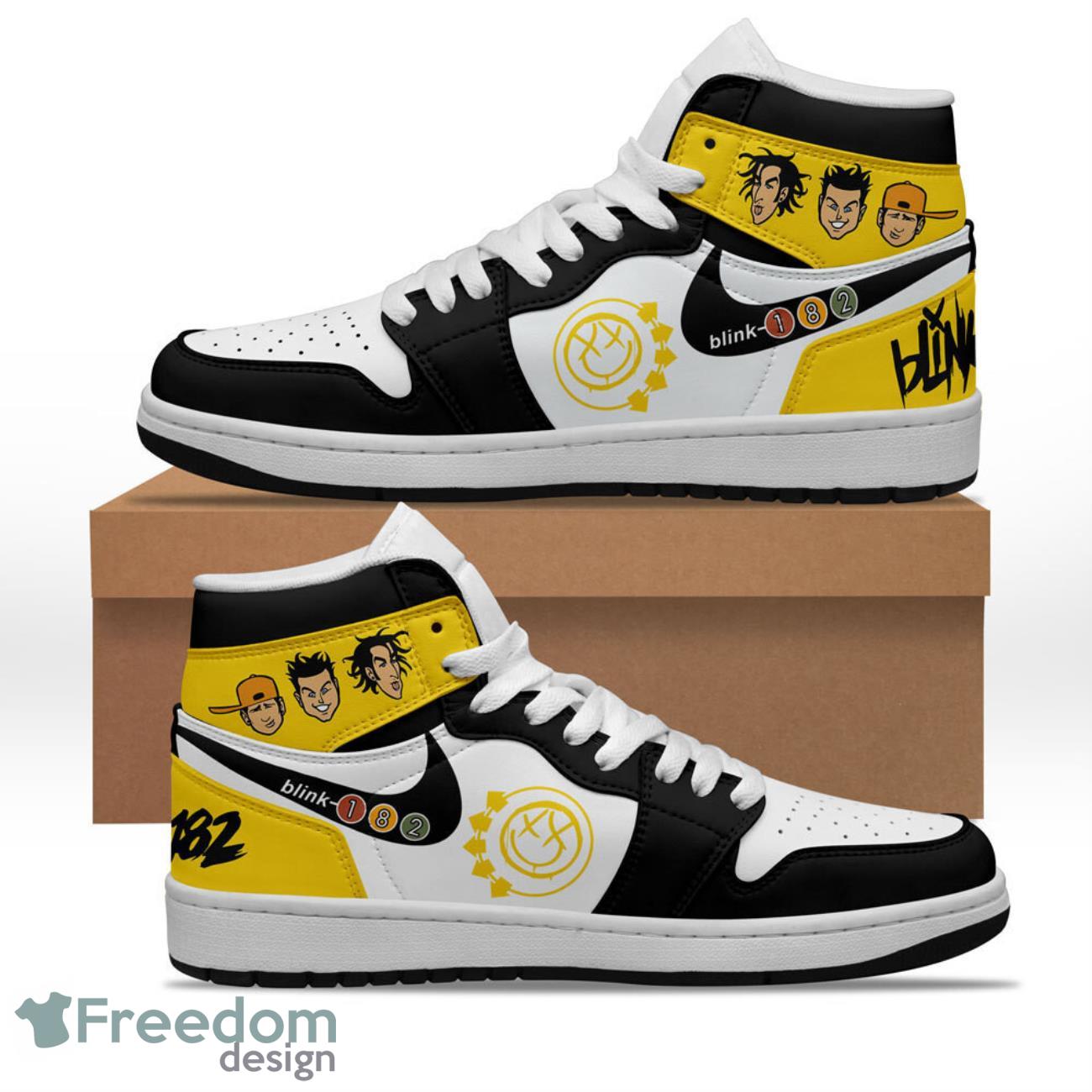 JWFancy Blink 182 AJ1 High Sneakers Shoes For Men And Women