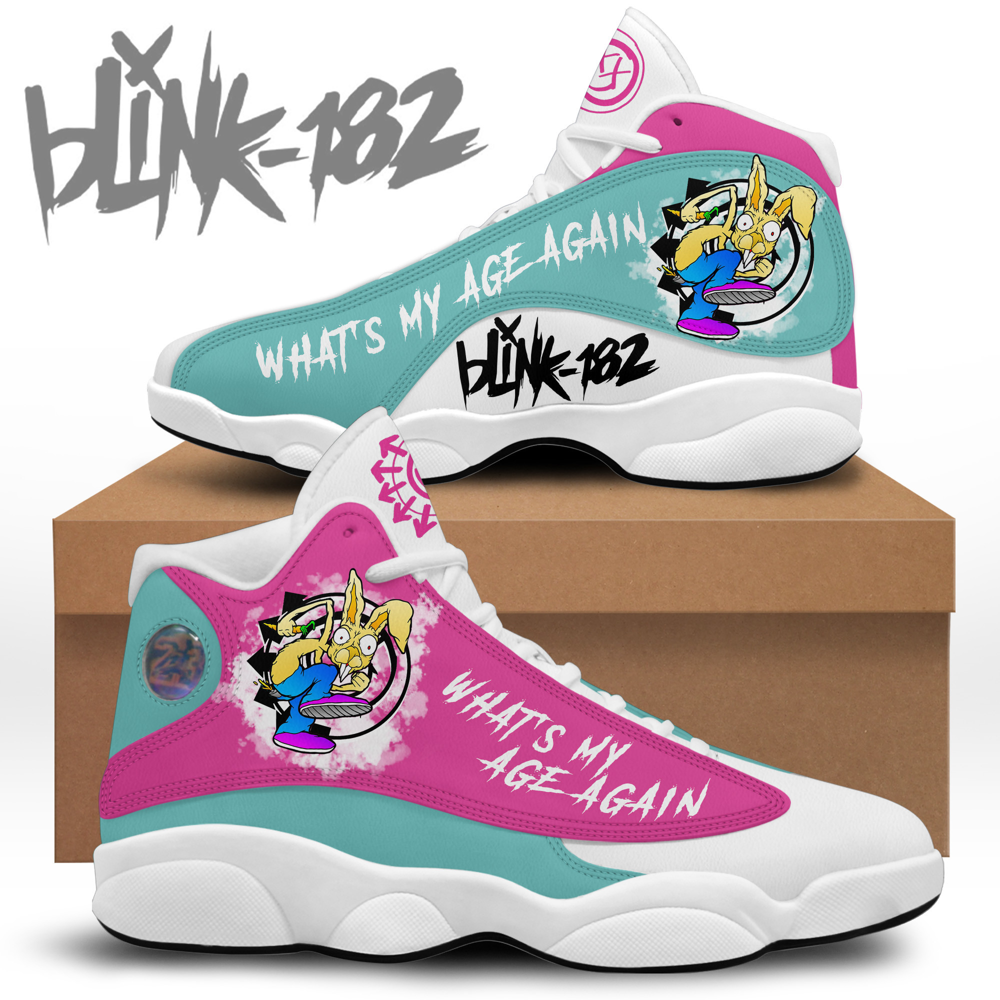 JWFancy Blink 182 AJ13 Sneakers Shoes For Men And Women