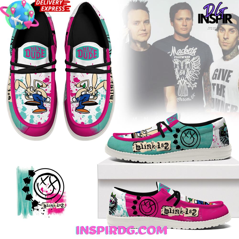 JWFancy Blink-182 Hey Dude Shoes Wally Men's Lace Up Loafers Comfortable For Men And Women