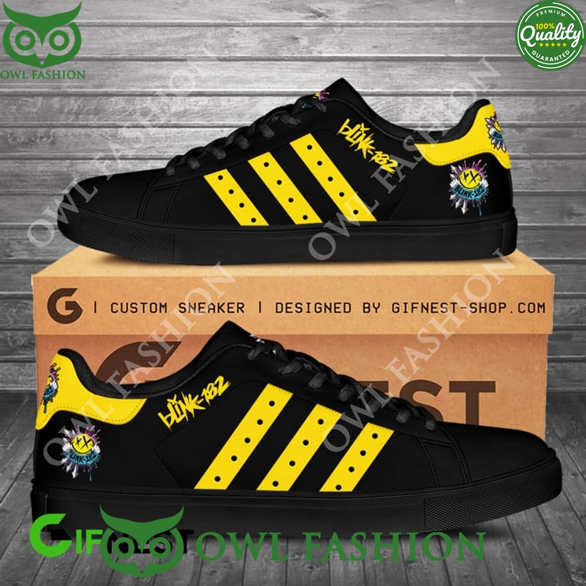 JWFancy Blink 183 Skate Stan Shoes Sneakes For Men And Women
