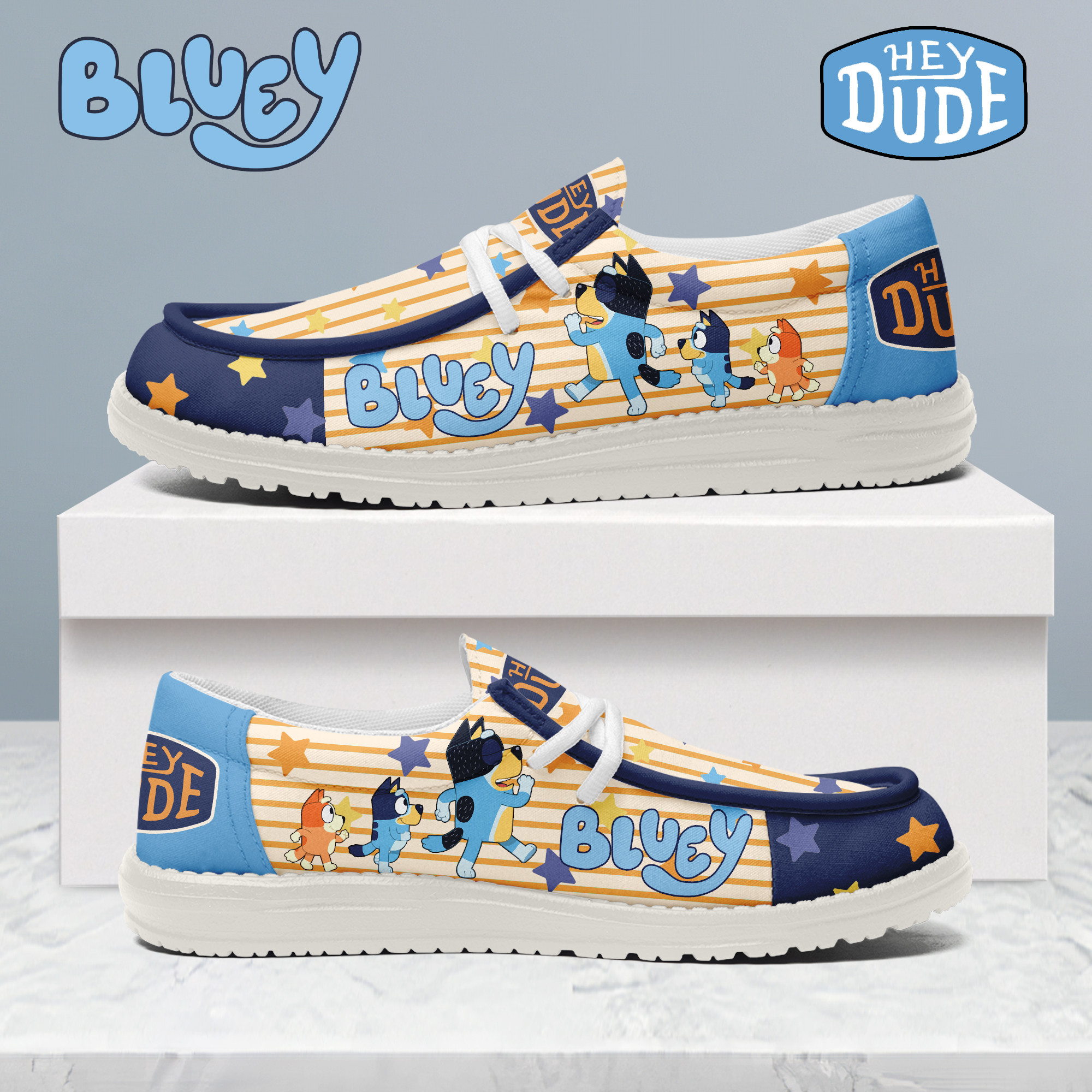 JWFancy Bluey – Custom Name Hey Dude