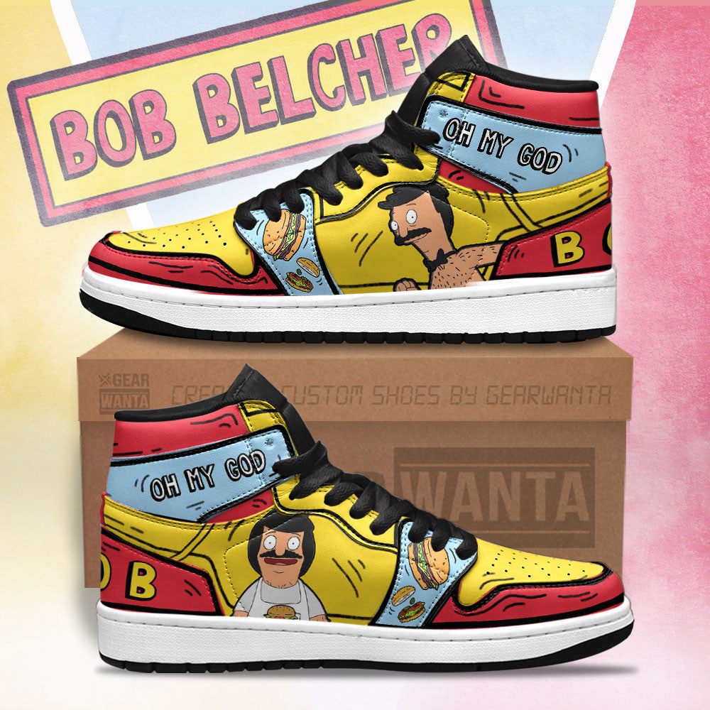 JWFancy Bob Bob's Burger AJ1 High Sneakers Shoes For Men And Women