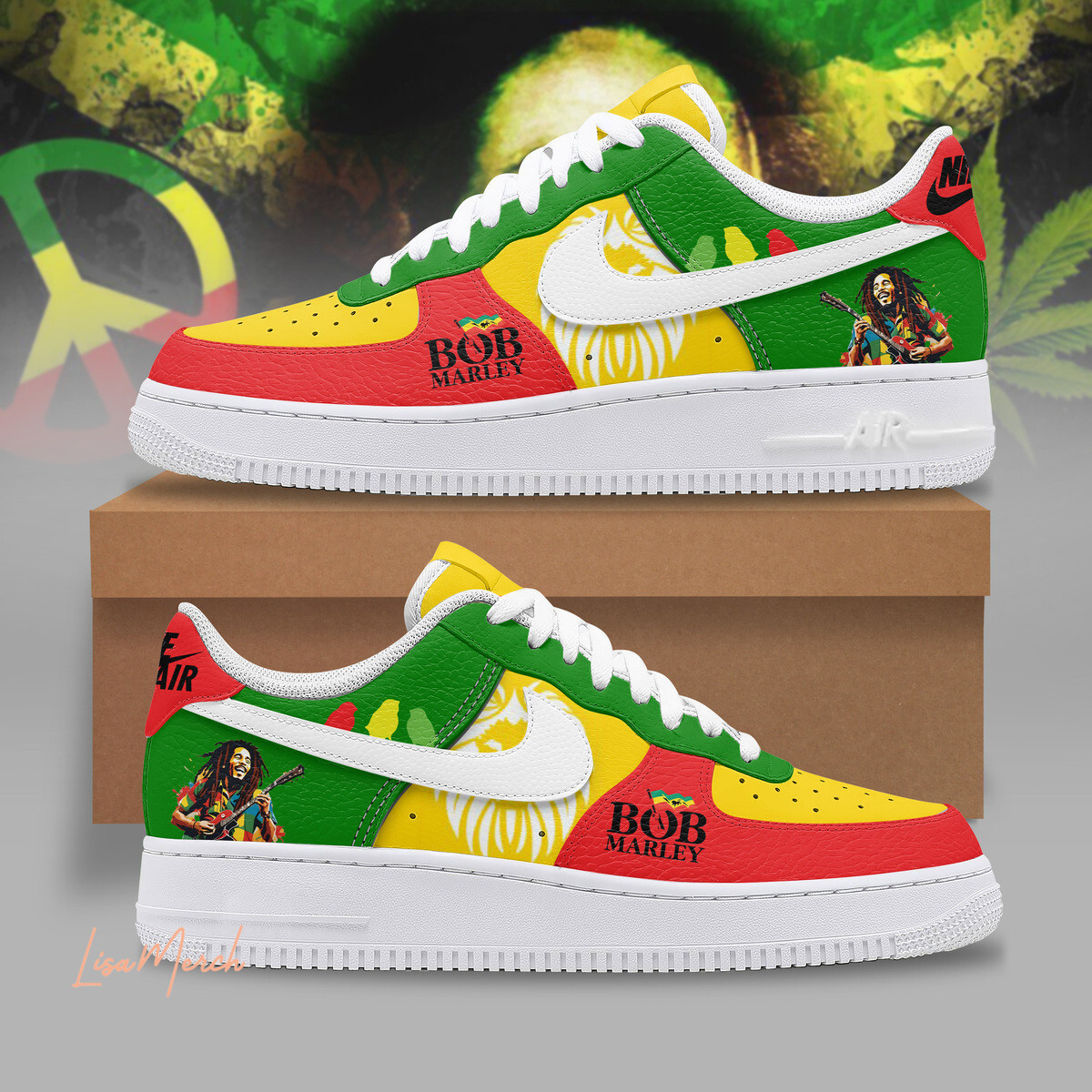 JWFancy Bob Marley Air Low-Top Sneakers Shoes For Men And Women