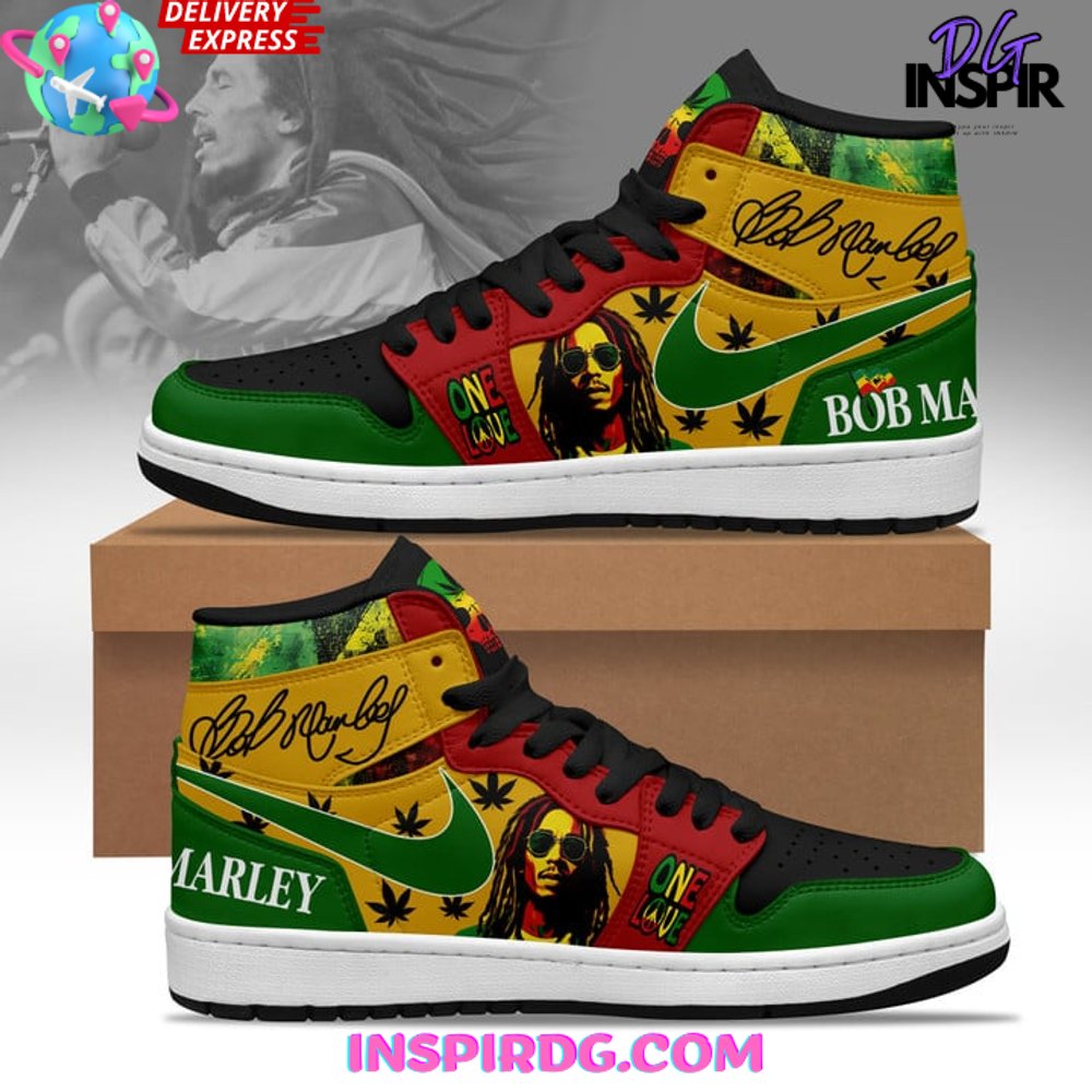 JWFancy Bob Marley AJ1 High Sneakers Shoes For Men And Women