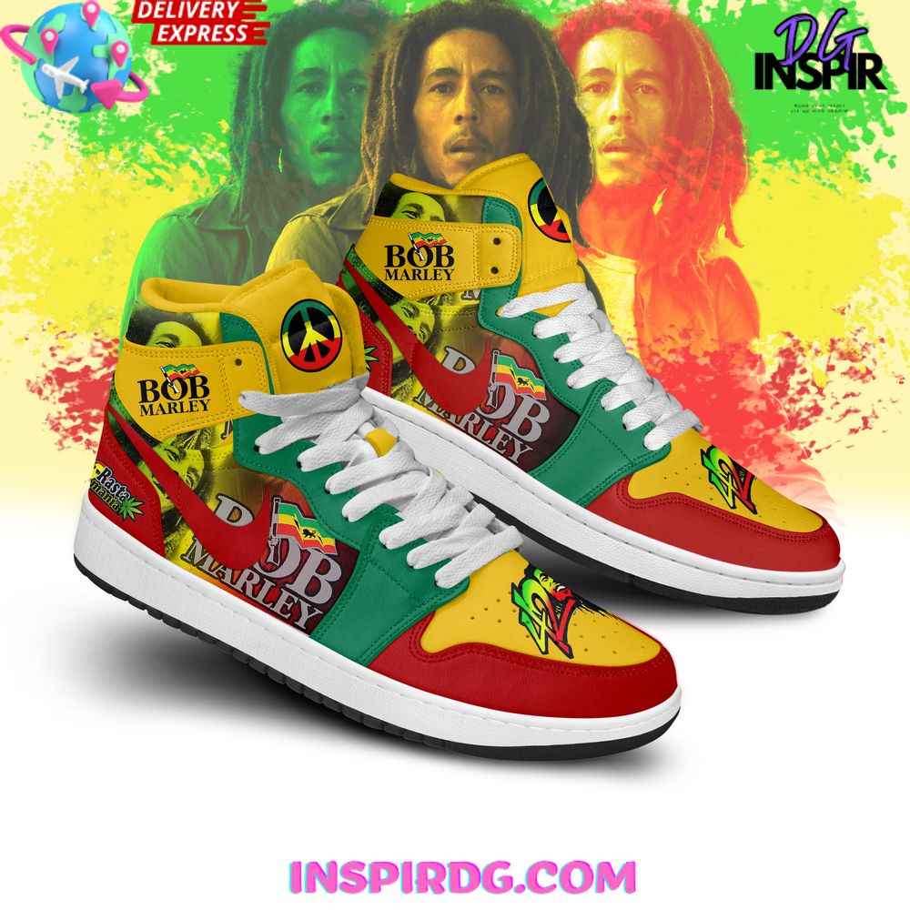 JWFancy Bob Marley AJ1 High Sneakers Shoes For Men And Women