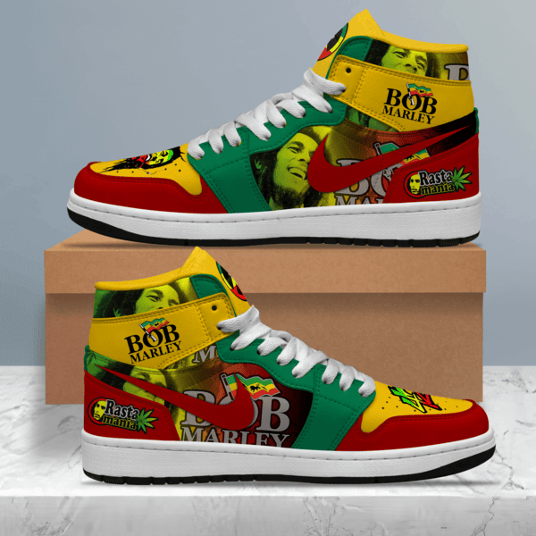 JWFancy Bob Marley AJ1 High Sneakers Shoes For Men And Women