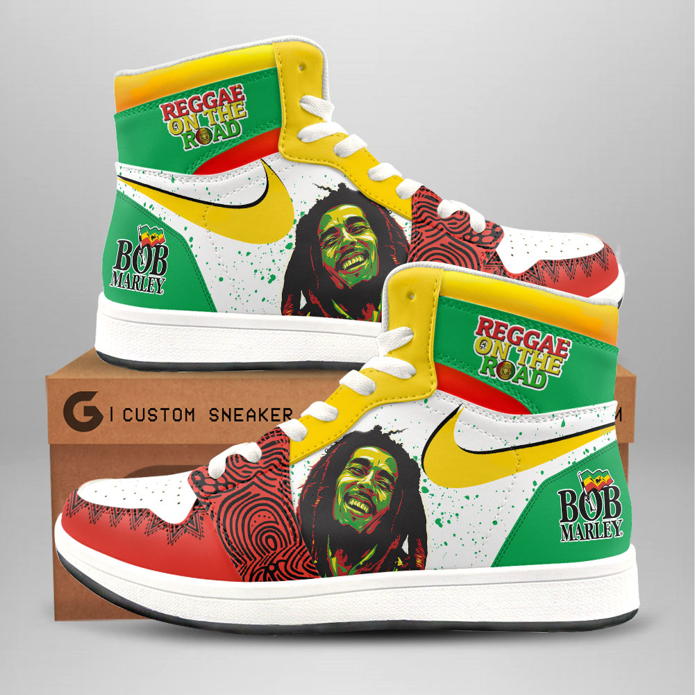 JWFancy Bob Marley AJ1 High Sneakers Shoes For Men And Women