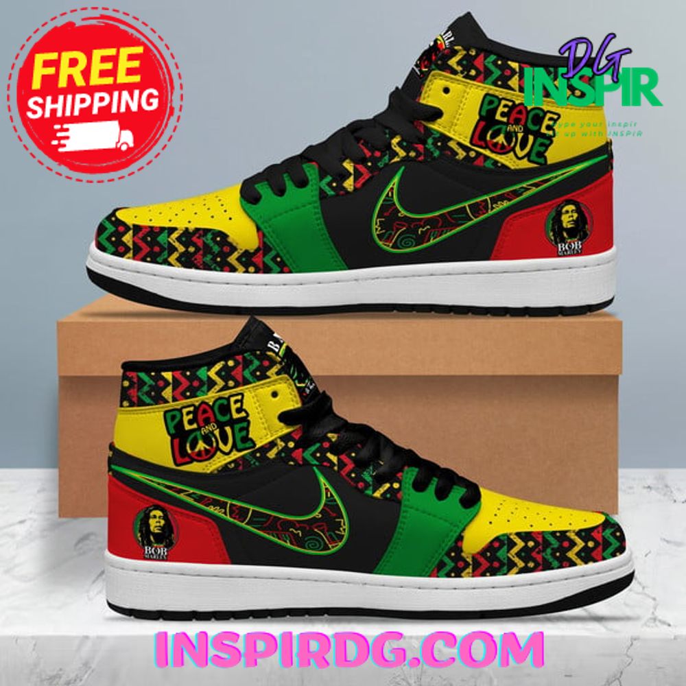JWFancy Bob Marley AJ1 High Sneakers Shoes For Men And Women