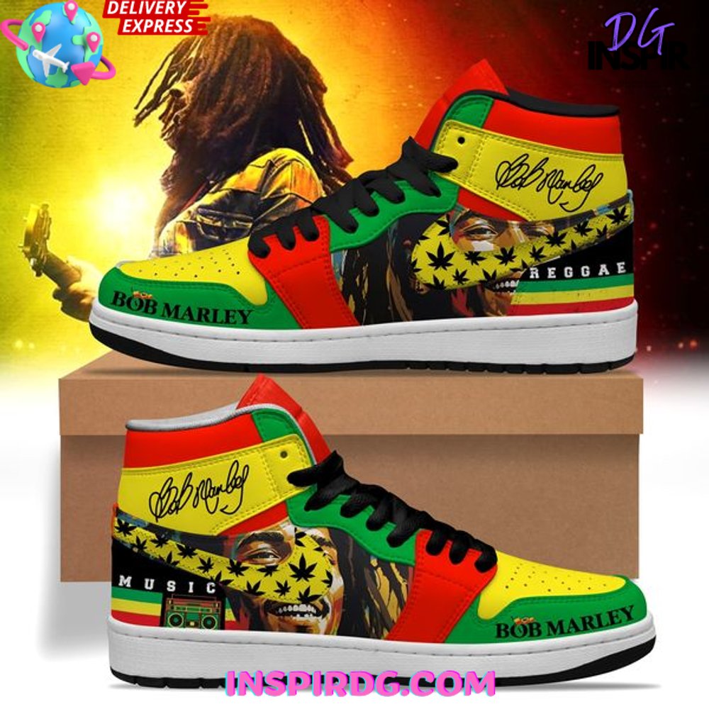 JWFancy Bob Marley AJ1 High Sneakers Shoes For Men And Women