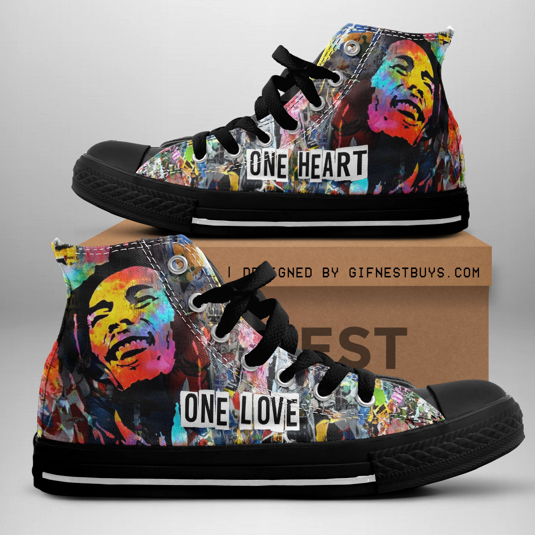 JWFancy Bob Marley High Top Canvas Sneakers Shoes For Men And Women
