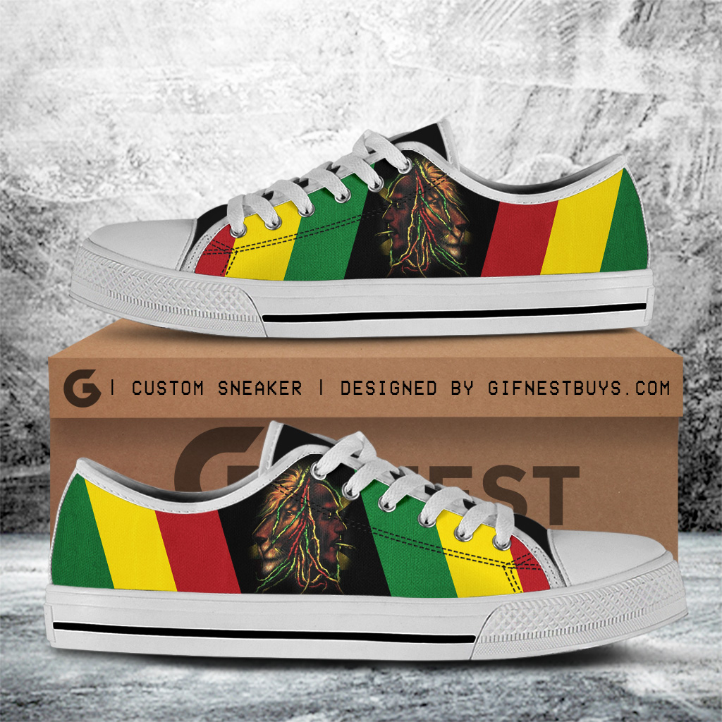 JWFancy Bob Marley Low Top Canvas Sneakers Shoes For Men And Women