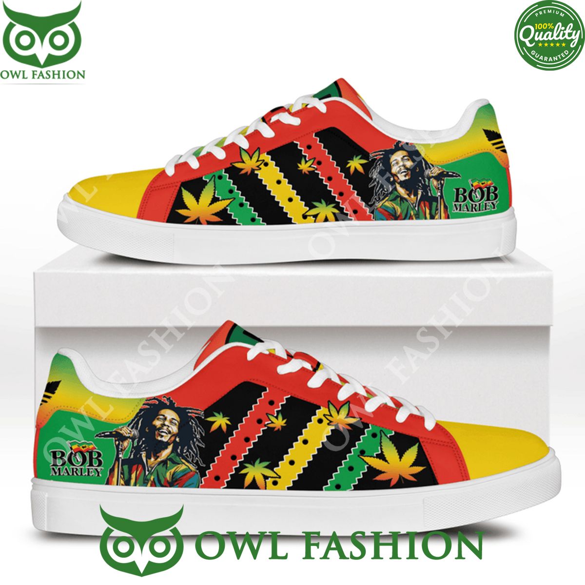 JWFancy Bob Marley Skate Stan Shoes Sneakes For Men And Women