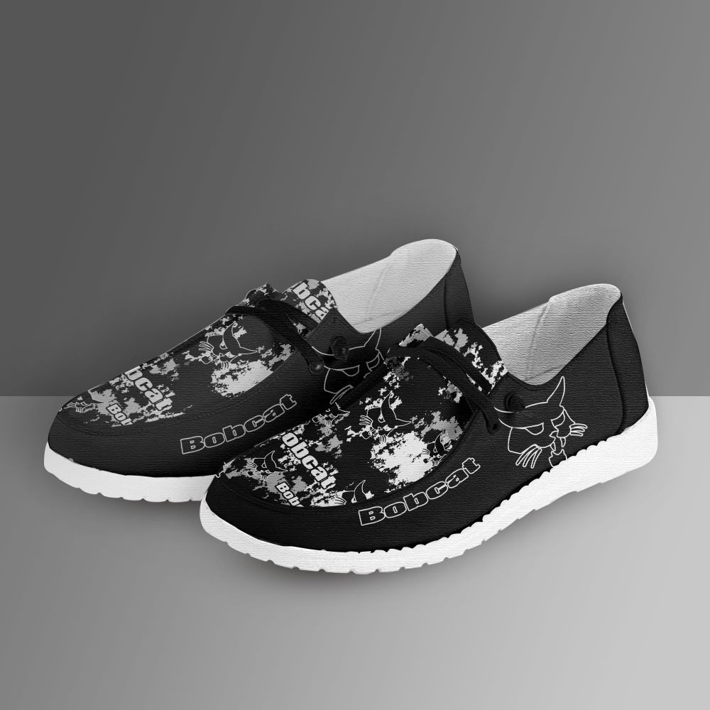 JWFancy Bobcat Hey Dude Shoes Wally Men's Lace Up Loafers Comfortable For Men And Women