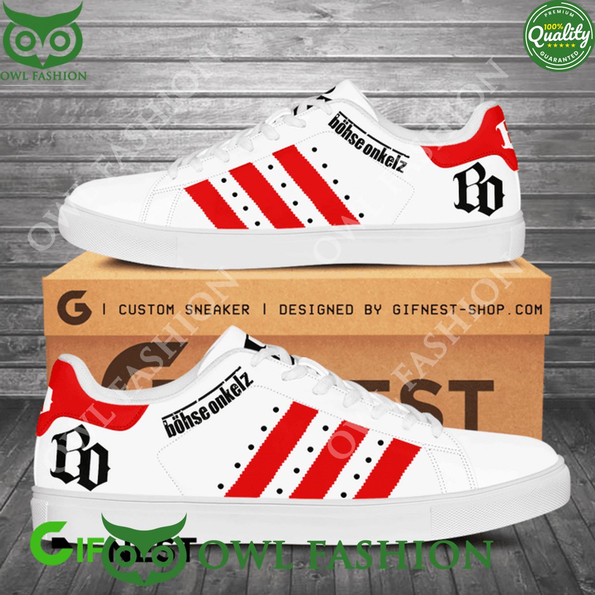 JWFancy Bohse Onkelz Skate Stan Shoes Sneakes For Men And Women