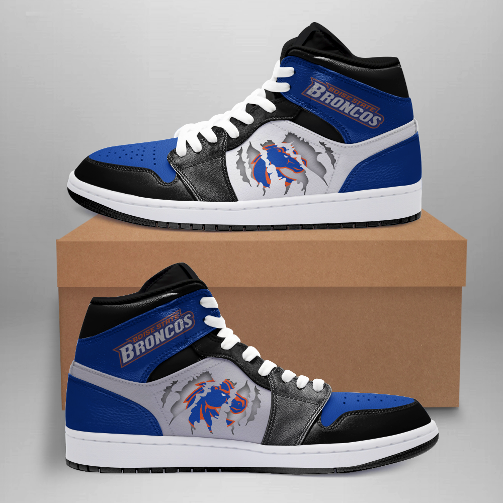 JWFancy Boise State Broncos AJ1 High Sneakers Shoes For Men And Women