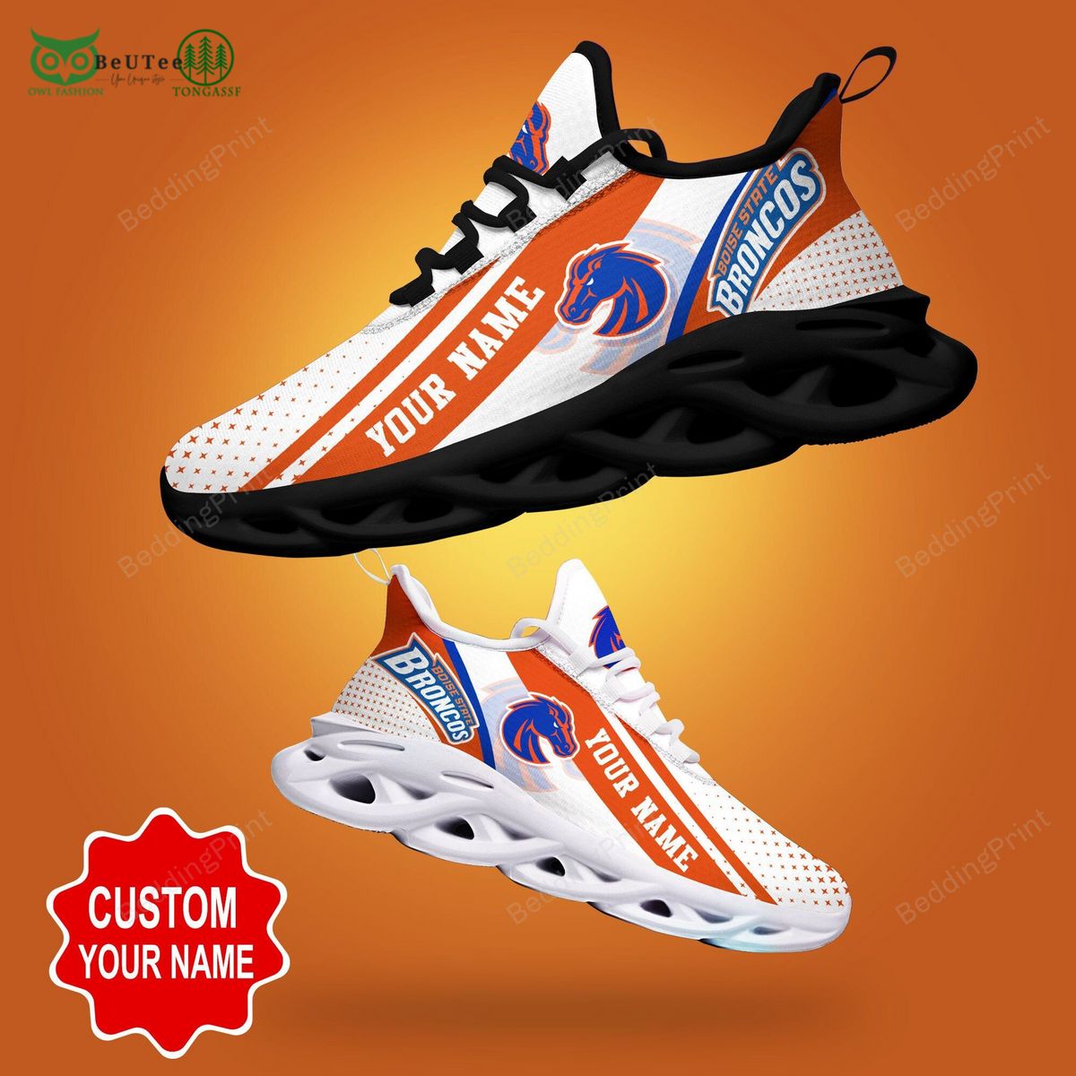 JWFancy Boise State Broncos Max Soul Shoes Sneakers For Men And Women