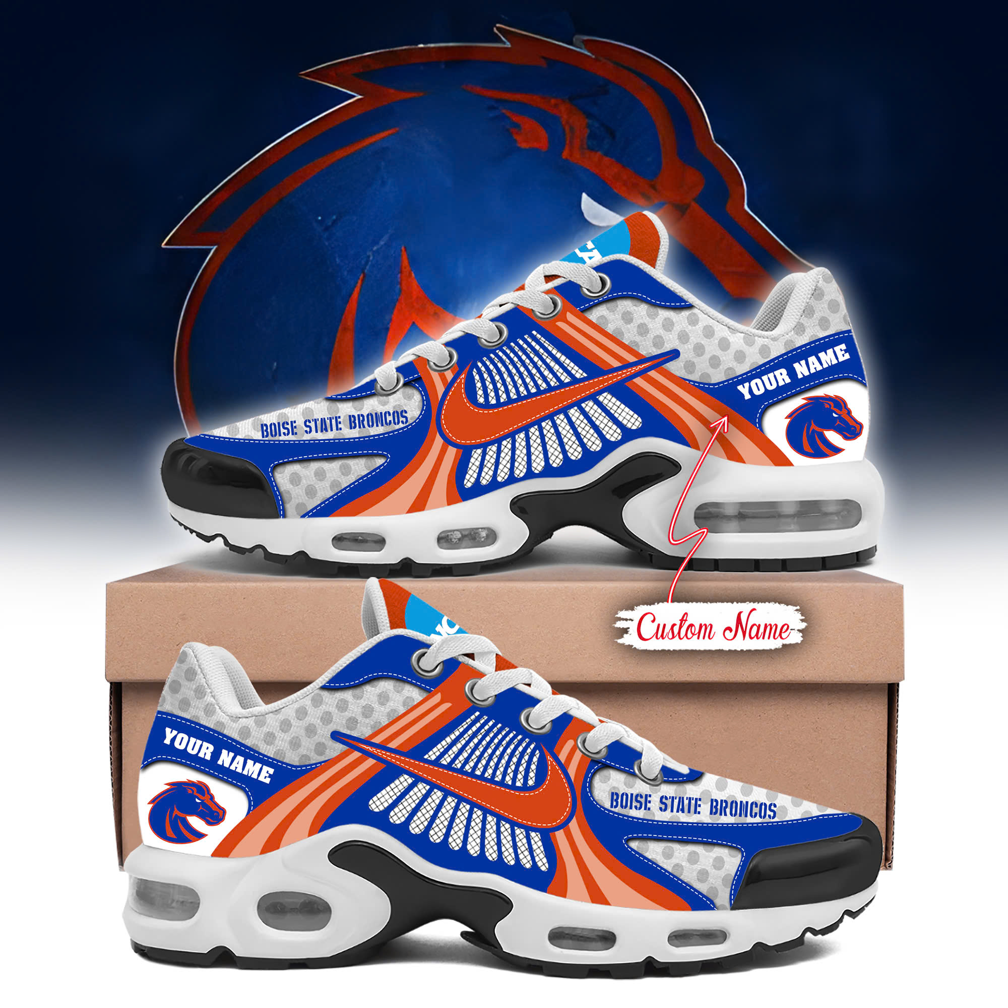 JWFancy Boise State Broncos TN Shoes Sneakers For Men And Women