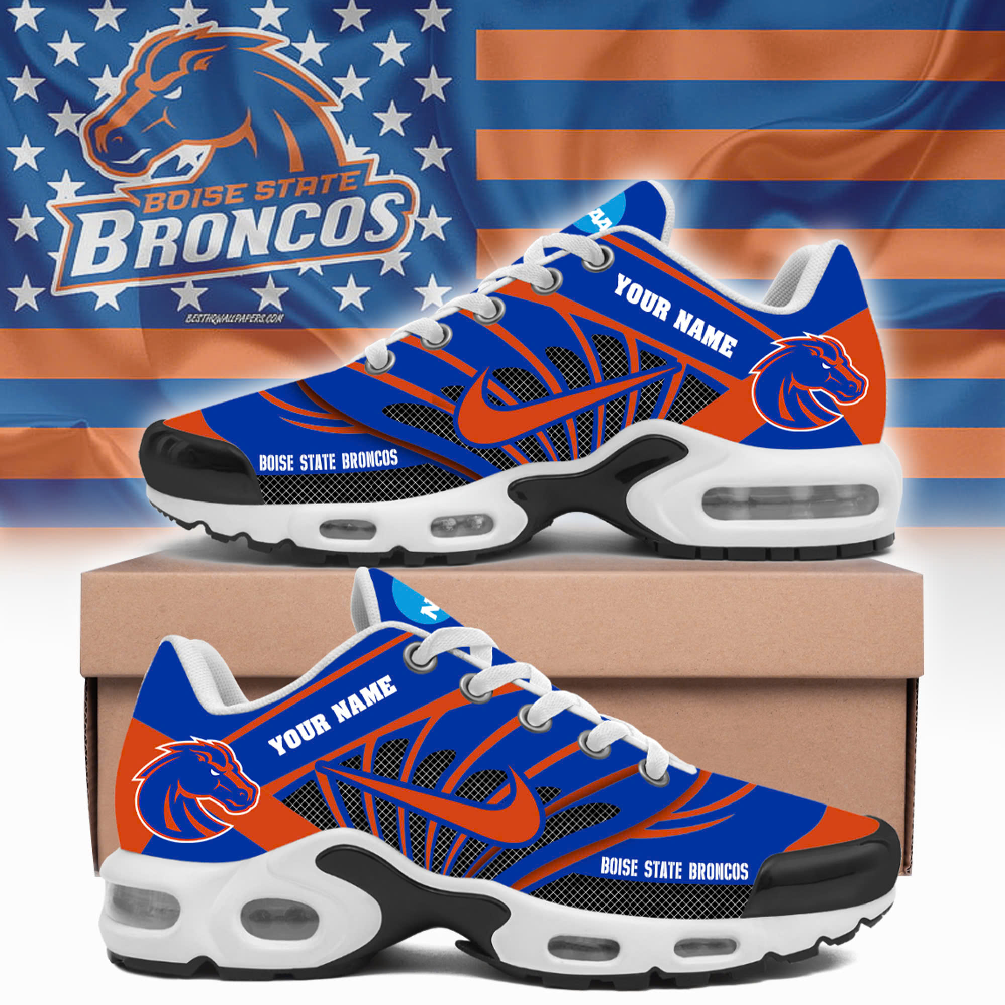 JWFancy Boise State Broncos TN Shoes Sneakers For Men And Women