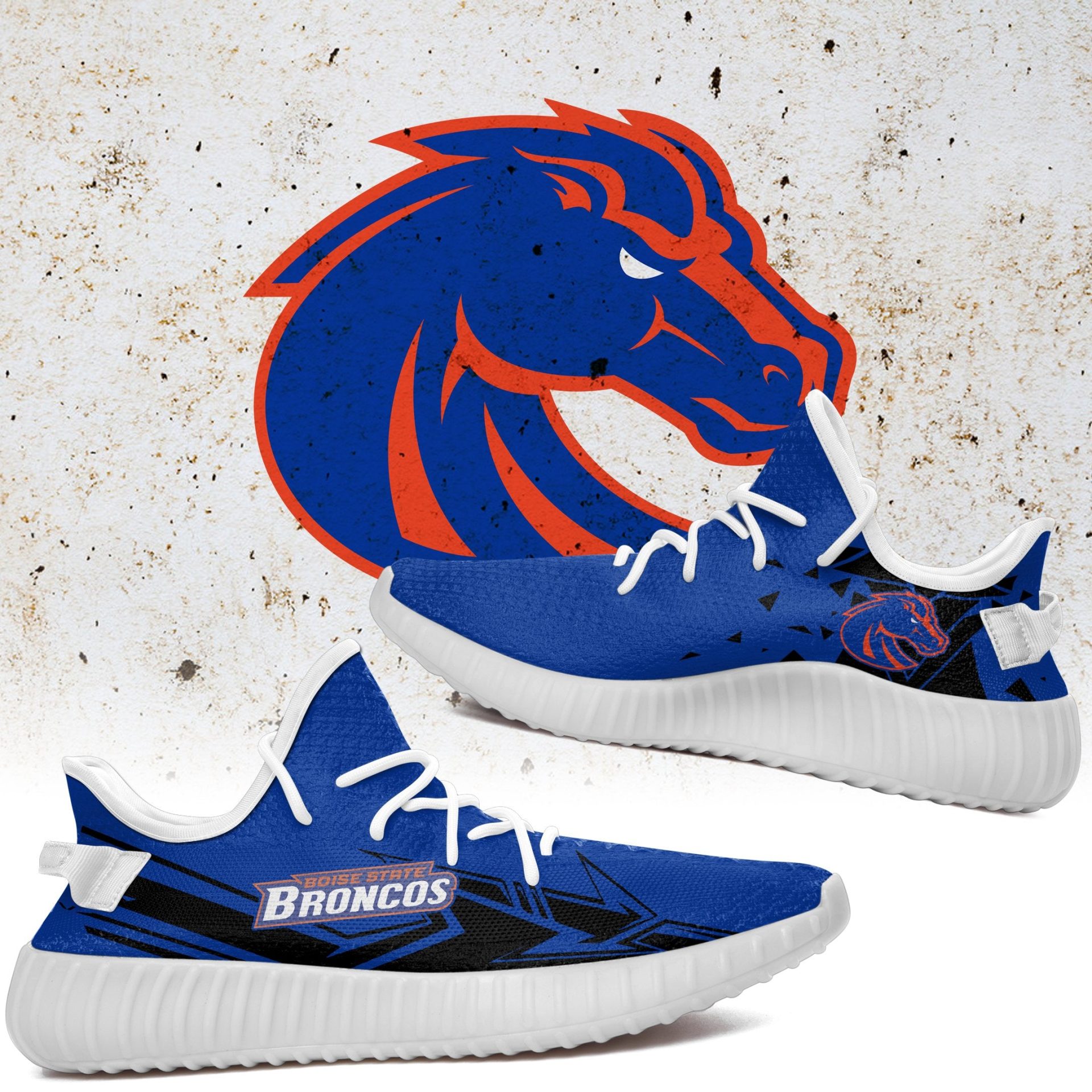 JWFancy Boise State Broncos Yeezy Boost Shoes For Men And Women