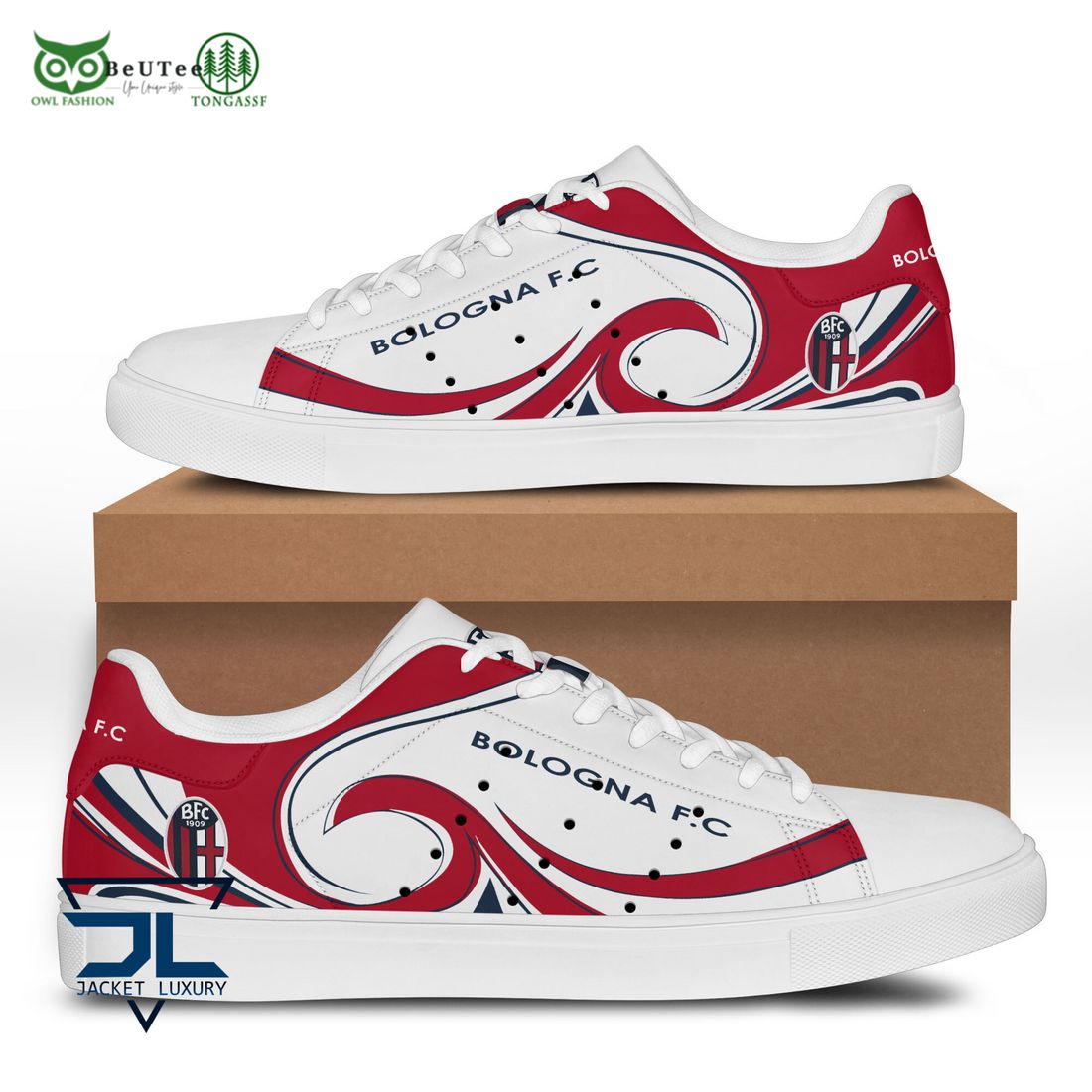 JWFancy Bologna FC Skate Stan Shoes Sneakes For Men And Women