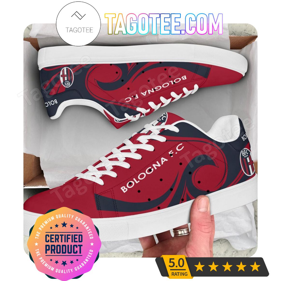 JWFancy Bologna FC Skate Stan Shoes Sneakes For Men And Women